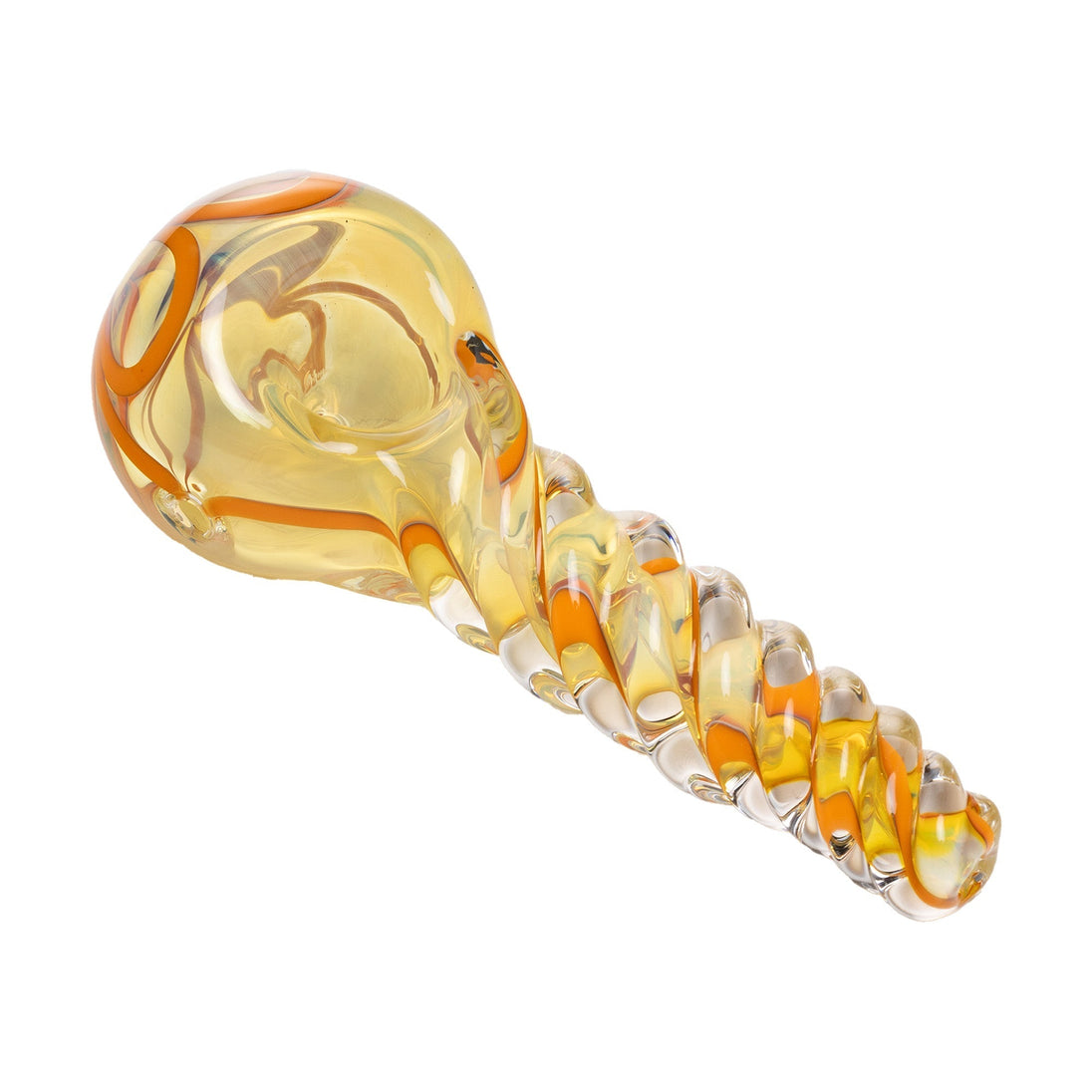 Human Grade Twist Glass Spoon Pipe - Glasss Station