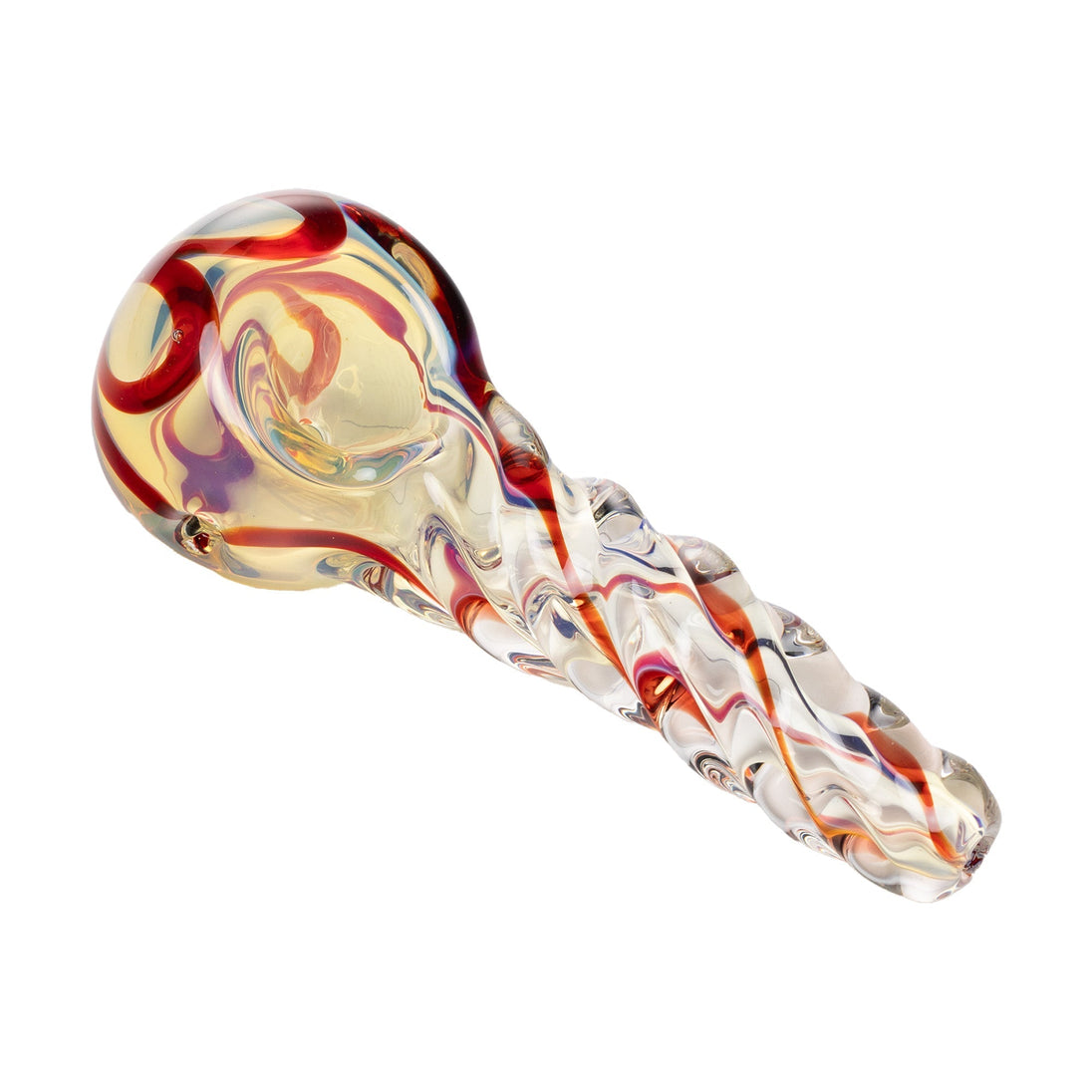 Human Grade Twist Glass Spoon Pipe - Glasss Station