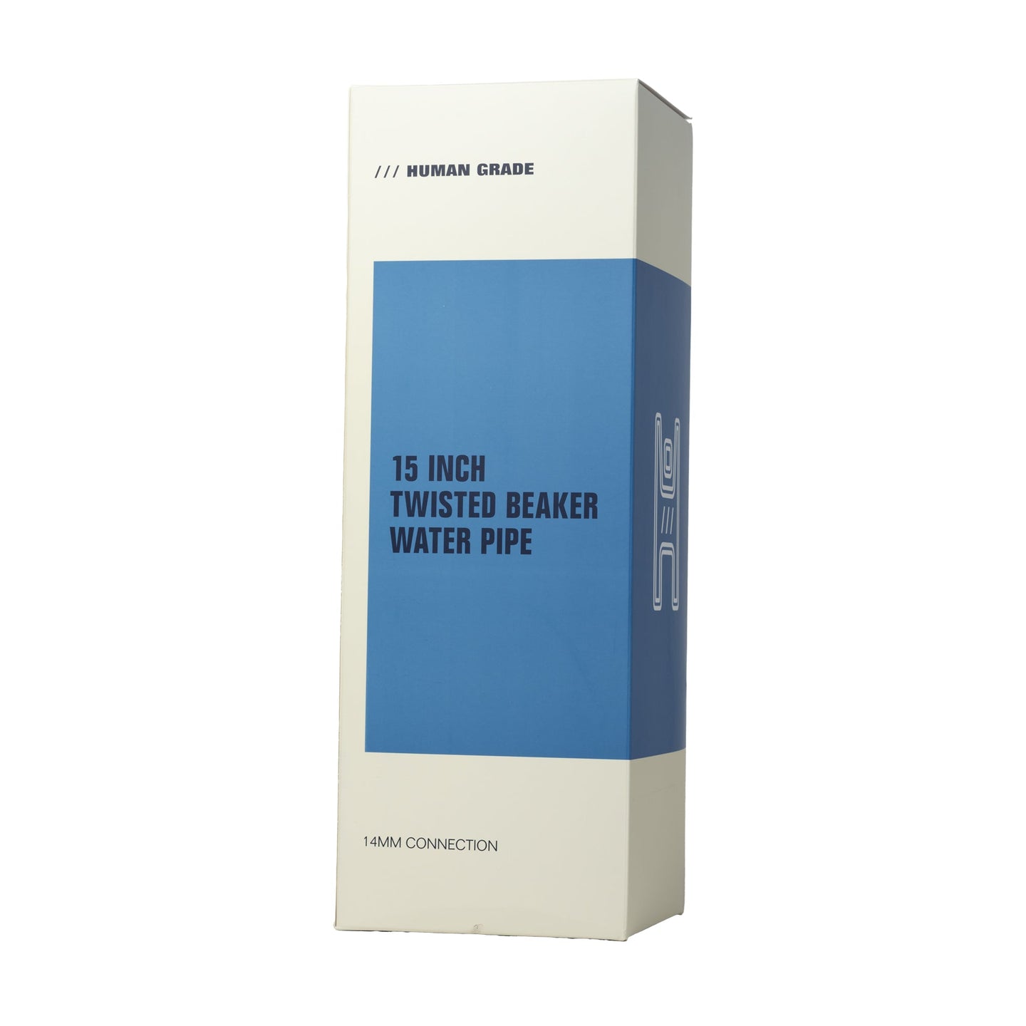 Human Grade Twisted Iridescent Beaker Pipe - Glasss Station