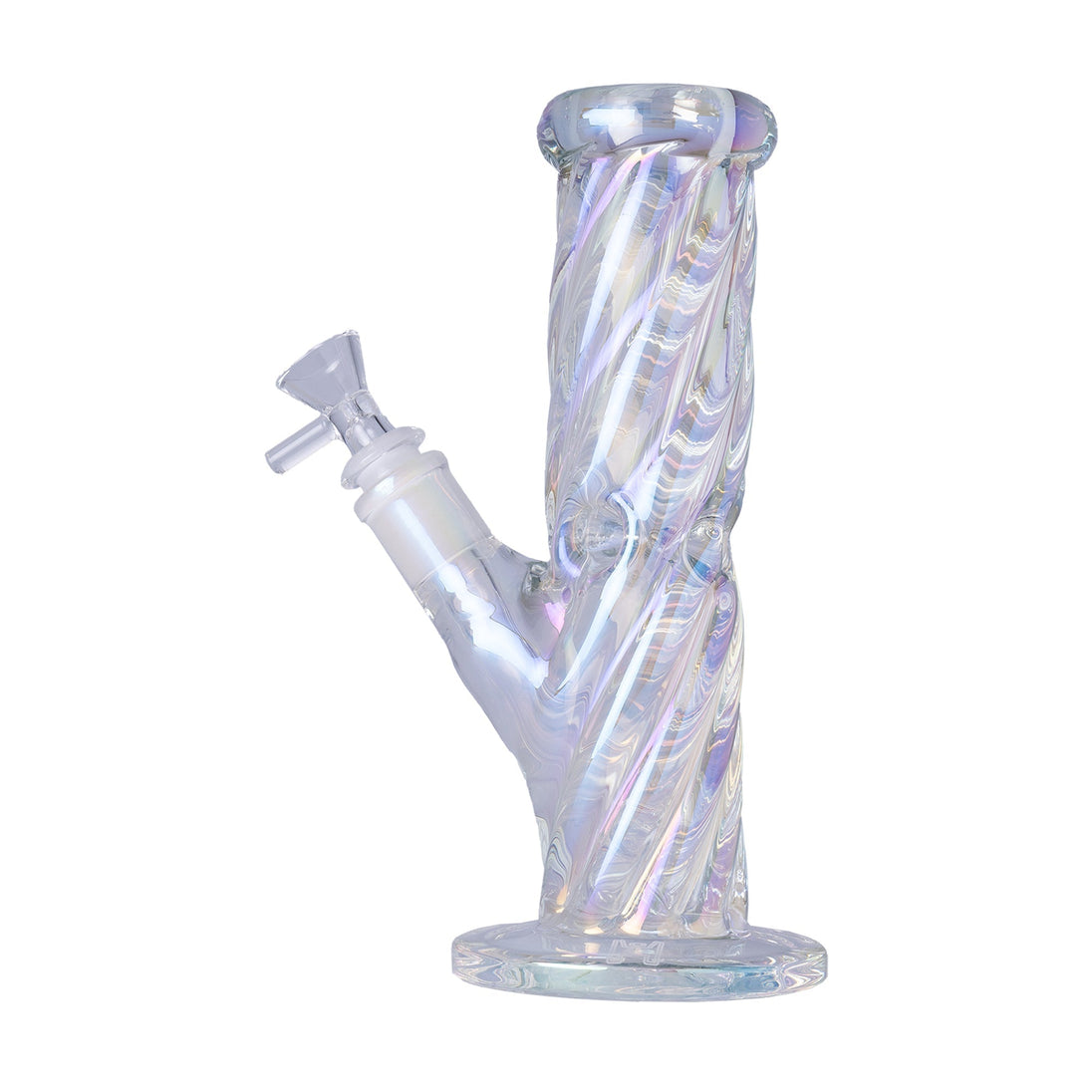 Human Grade Twisted Iridescent Tube Pipe - Glasss Station