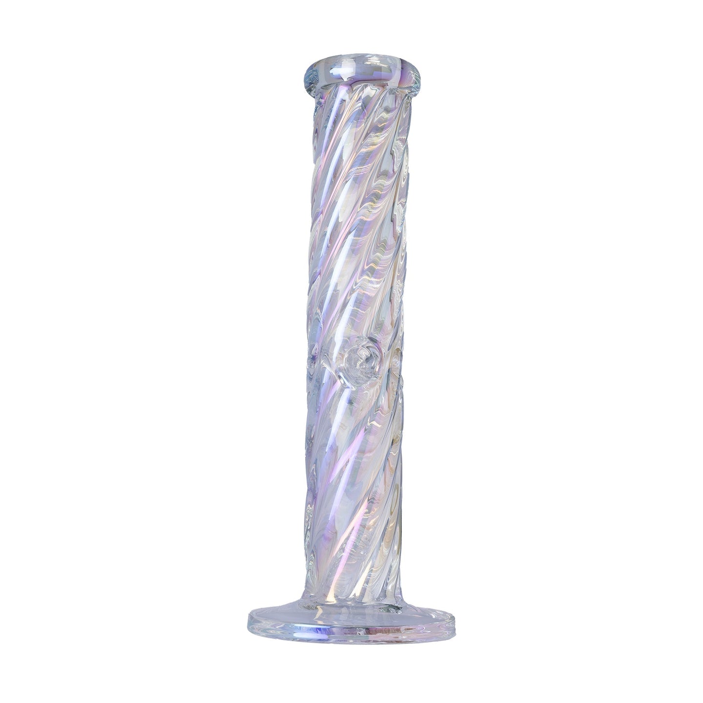 Human Grade Twisted Iridescent Tube Pipe - Glasss Station