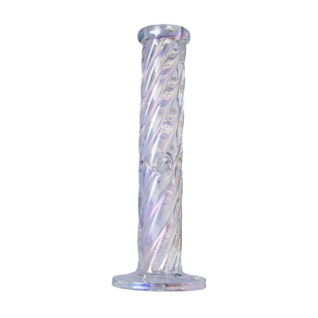 Human Grade Twisted Iridescent Tube Pipe - Glasss Station