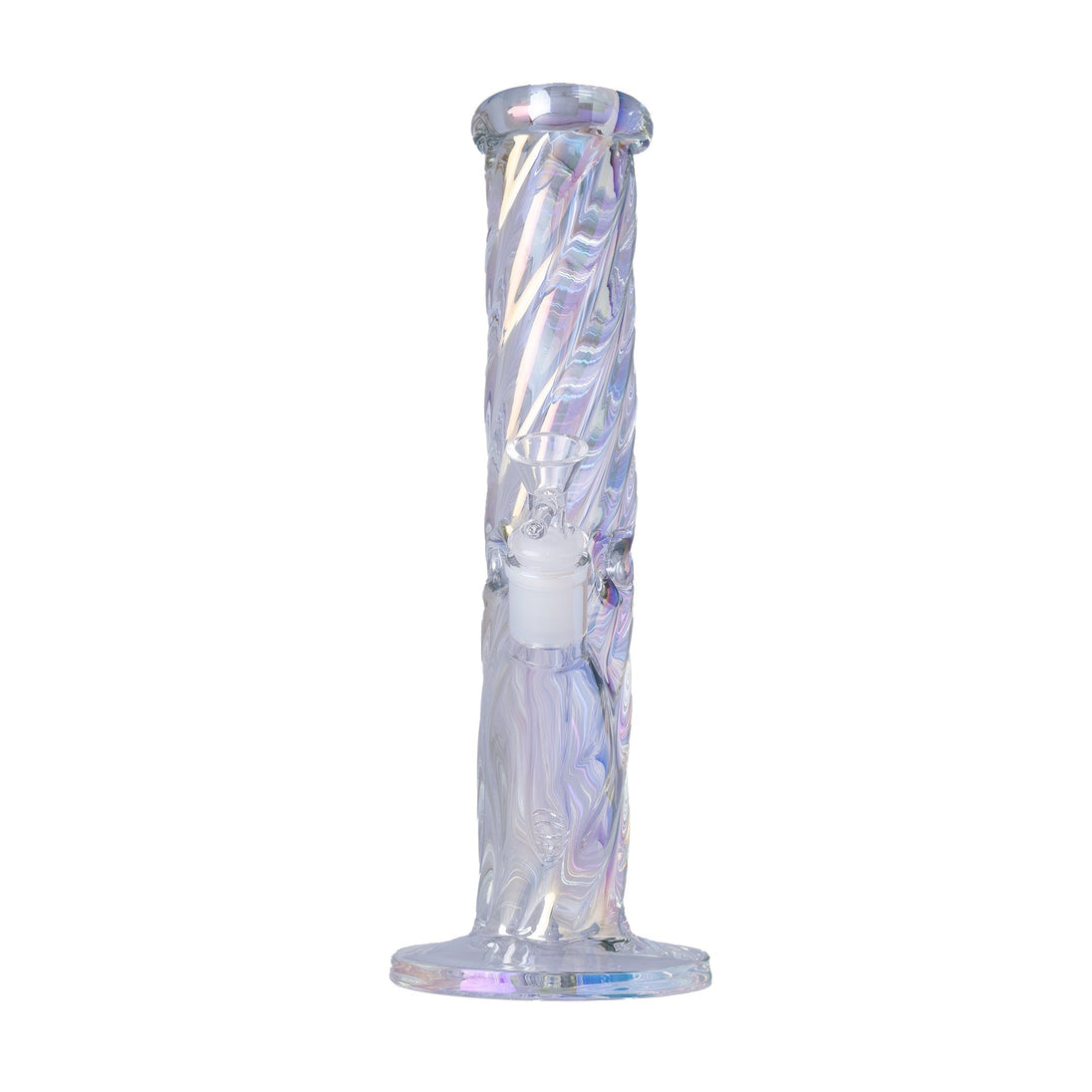 Human Grade Twisted Iridescent Tube Pipe - Glasss Station