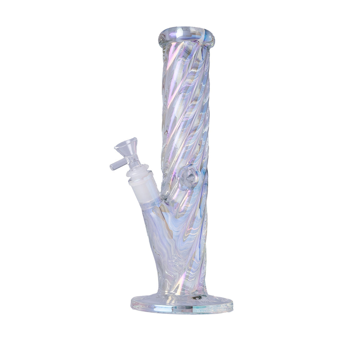 Human Grade Twisted Iridescent Tube Pipe - Glasss Station