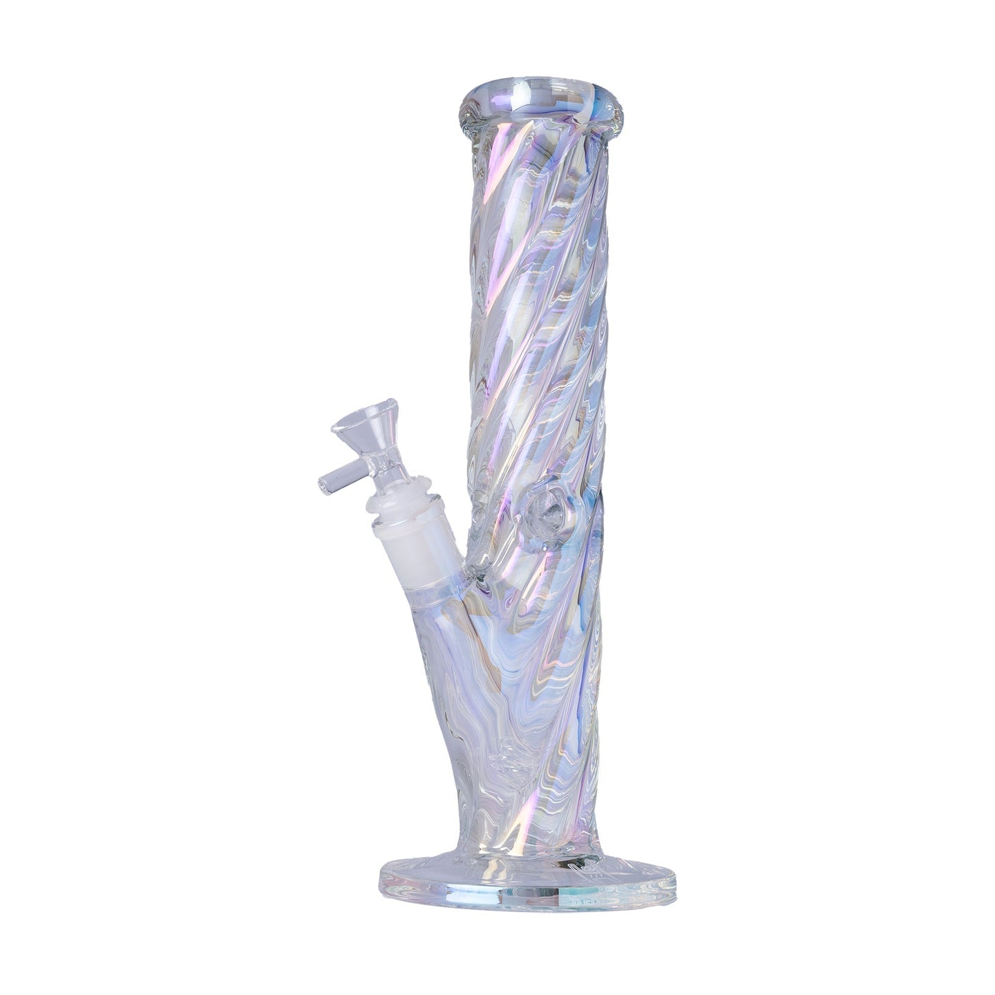 Human Grade Twisted Iridescent Tube Pipe - Glasss Station