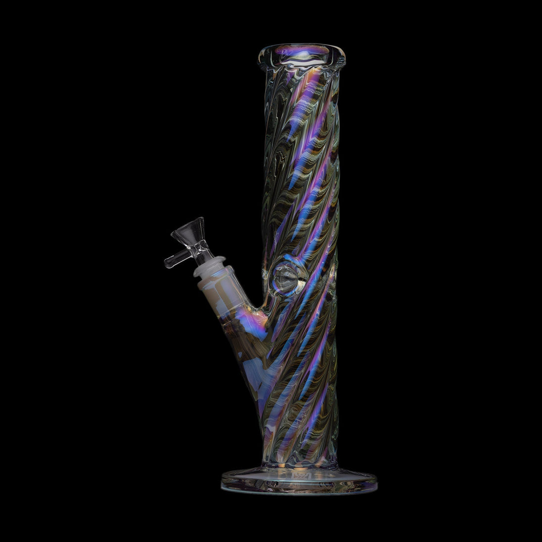 Human Grade Twisted Iridescent Tube Pipe - Glasss Station