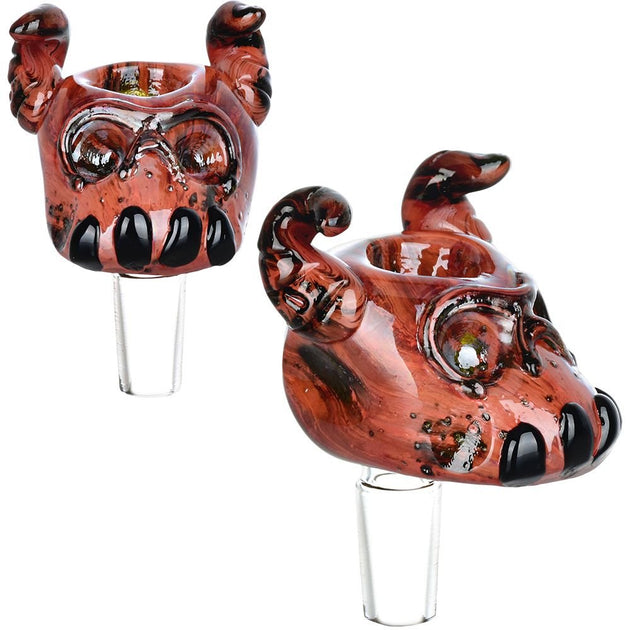 Lava Flow Devil Skull Herb Slide - Glasss Station
