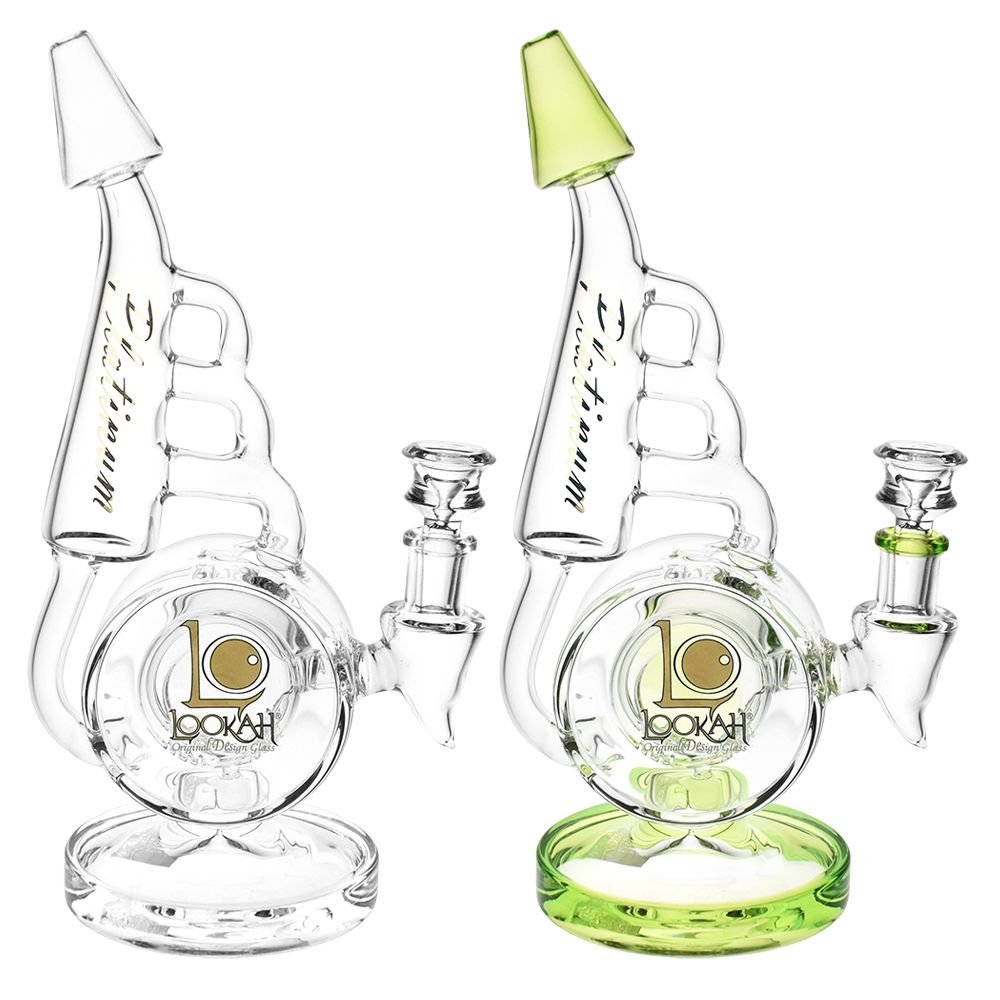 Lookah Glass Horn Recycler Water Pipe - Glasss Station