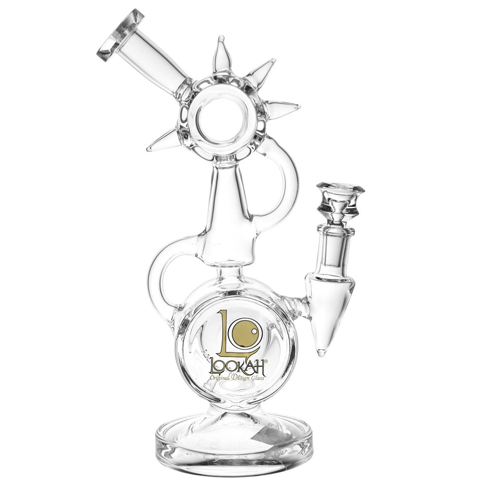 Lookah Glass Spiked Recycler Water Pipe - Glasss Station