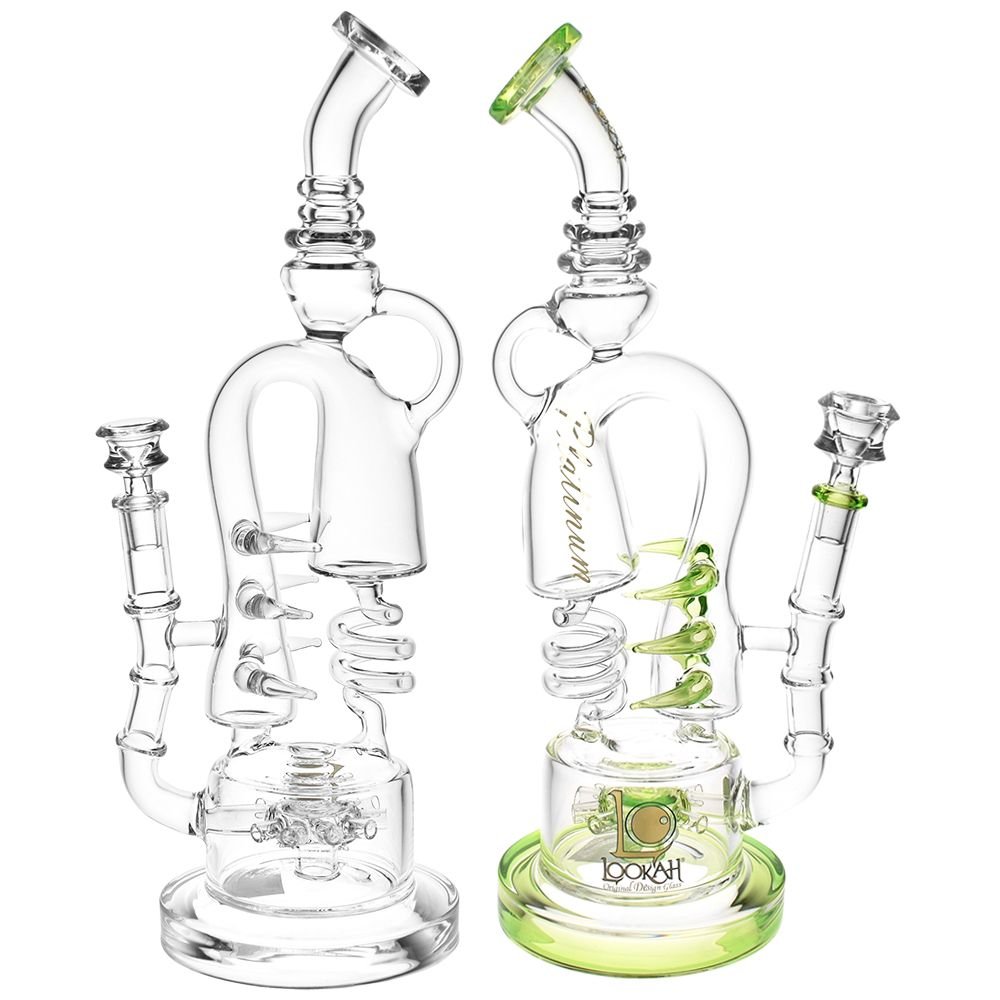 Lookah Glass Spiral Recycler Water Pipe - Glasss Station