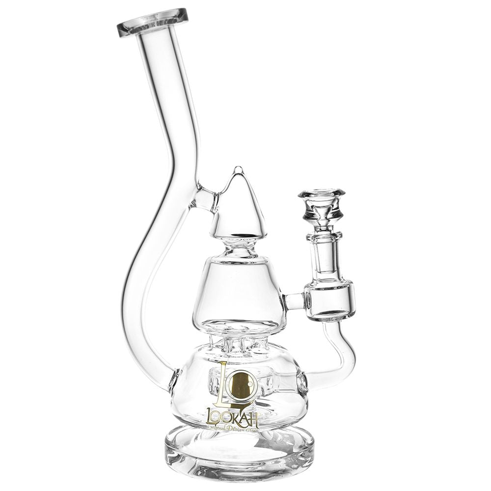 Lookah Glass Stacked Triangle Water Pipe - Glasss Station