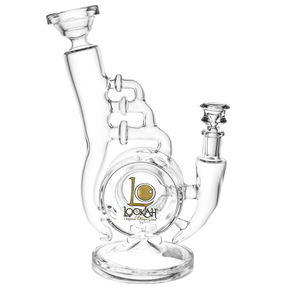 Lookah Glass Warped Recycler Water Pipe - Glasss Station