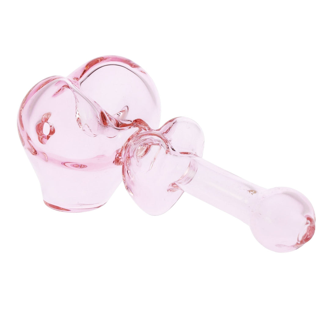 Lovely Hearts Glass Hand Pipe - Glasss Station