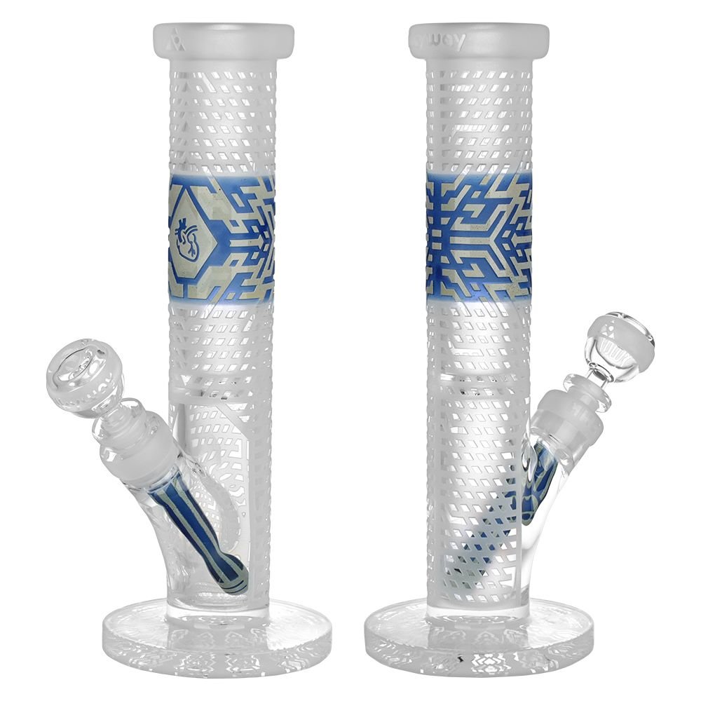 Milky Way Glass Crystallized Glass Straight Tube Bong - Glasss Station