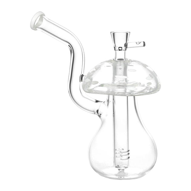 Mushroom Clear Glass Water Pipe - Glasss Station