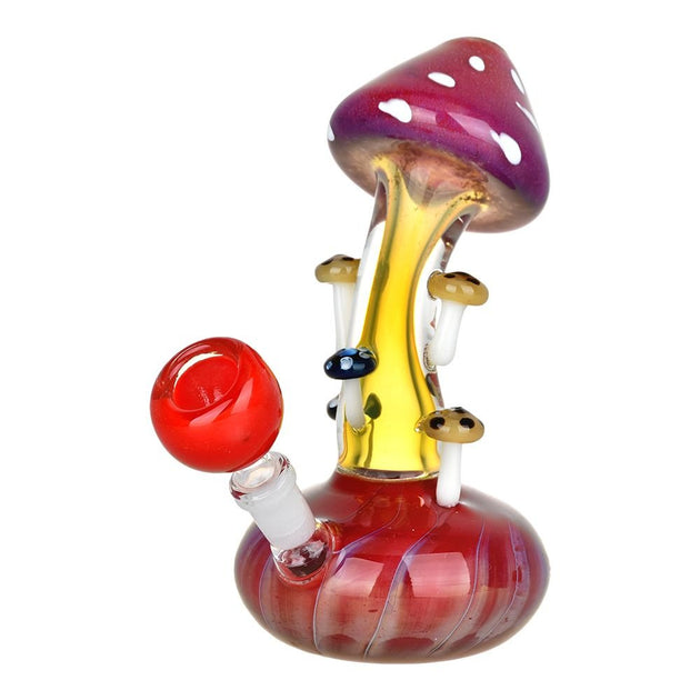 Mushroom Collective Bent Neck Water Pipe - Glasss Station