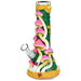 Mushroom Madness Glow in Dark Beaker Bong - Glasss Station