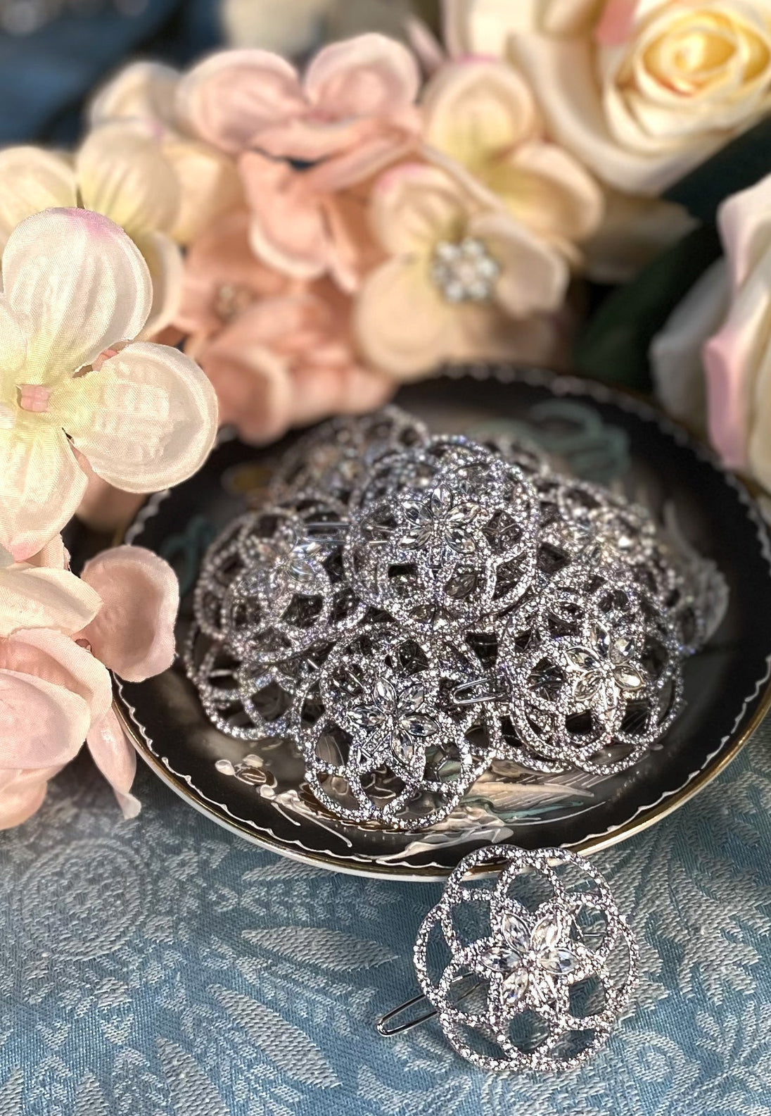 My Bud Vase Flower of Life Barrette - Glasss Station