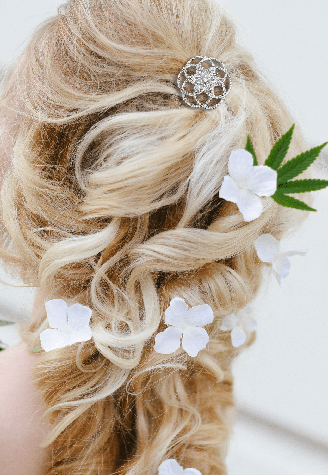 My Bud Vase Flower of Life Barrette - Glasss Station