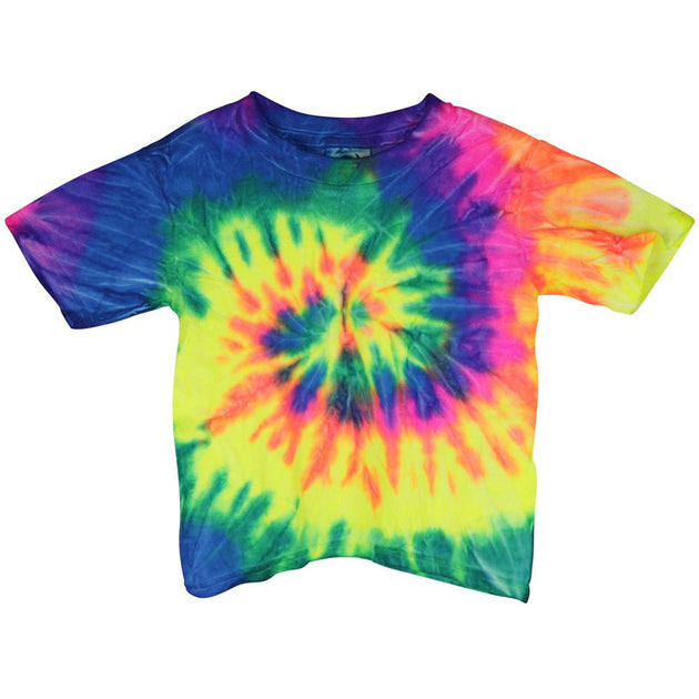 Neon Rainbow Tie-Dye Toddler T-Shirt - Glasss Station