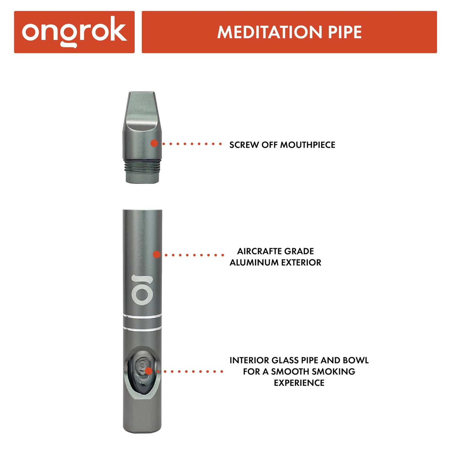 Ongrok Meditation Pipe - Glasss Station