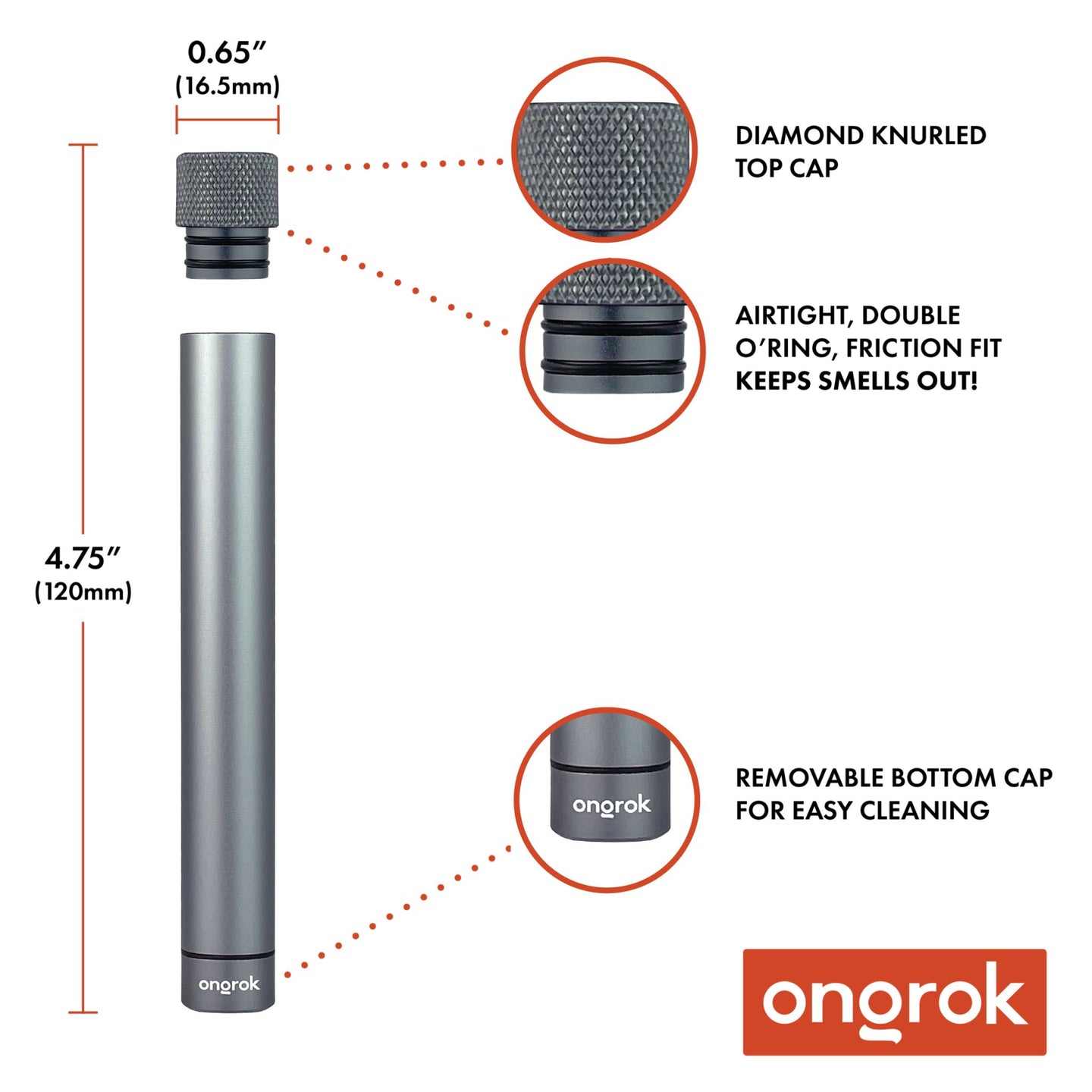 Ongrok Premium Single Storage Tube - Glasss Station