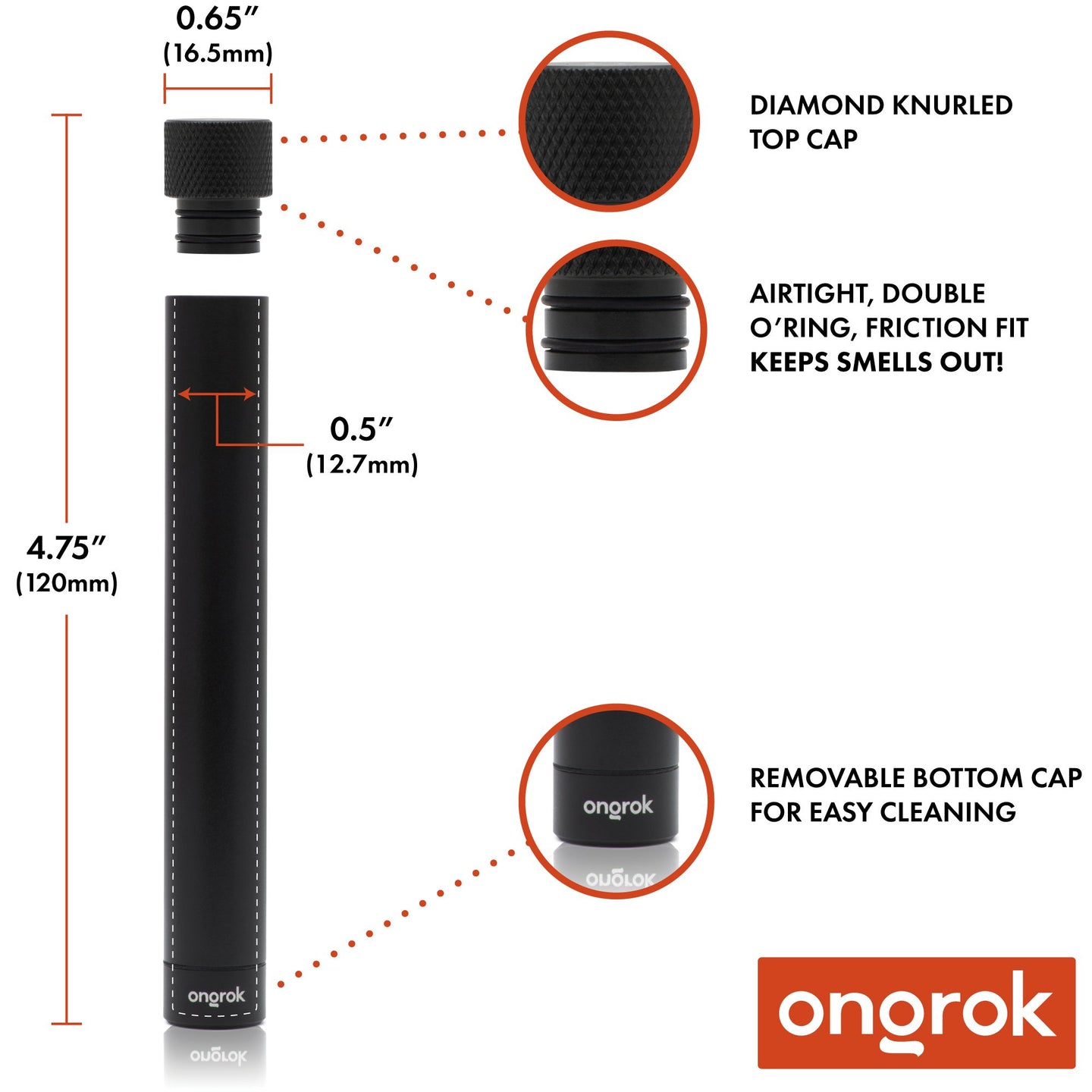 Ongrok Premium Single Storage Tube - Glasss Station