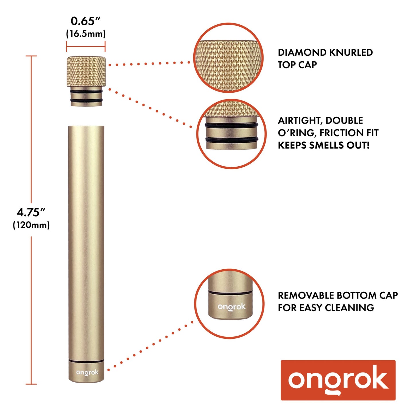 Ongrok Premium Single Storage Tube - Glasss Station