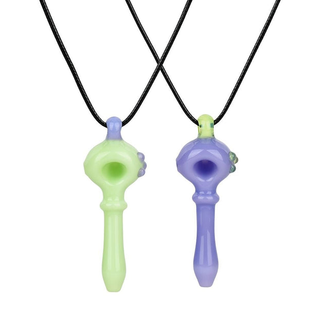 Pastel Spoon Pipe Pendant Necklace 2 Pack - Glasss Station