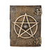 Pentagram Embossed Leather Journal - Glasss Station