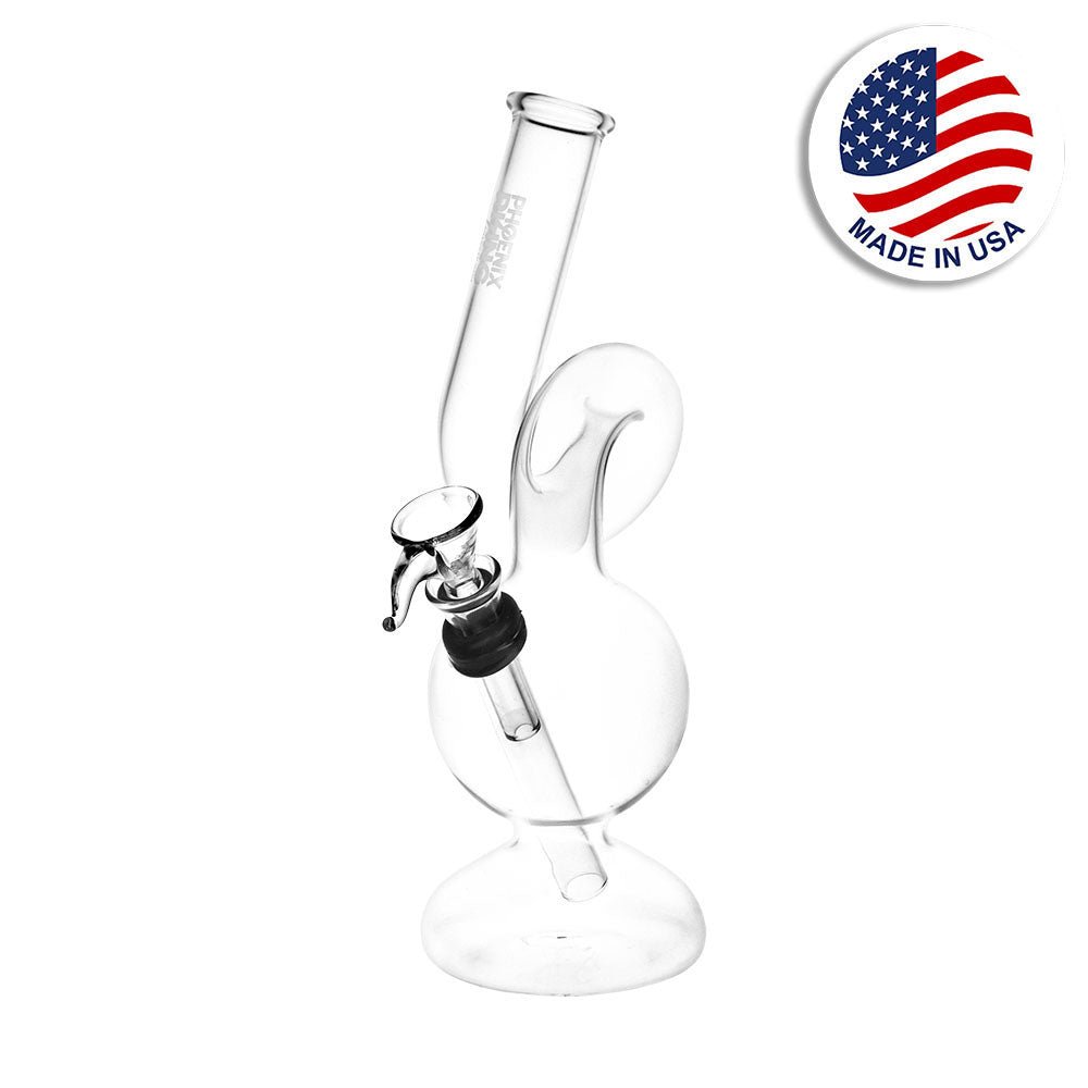 Phoenix Rising Upside Down Twisted Bubble Pipe - Glasss Station
