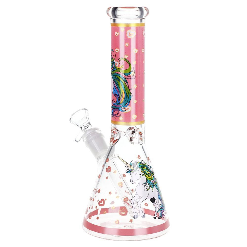 Pink Unicorn Beaker Bong - Glasss Station