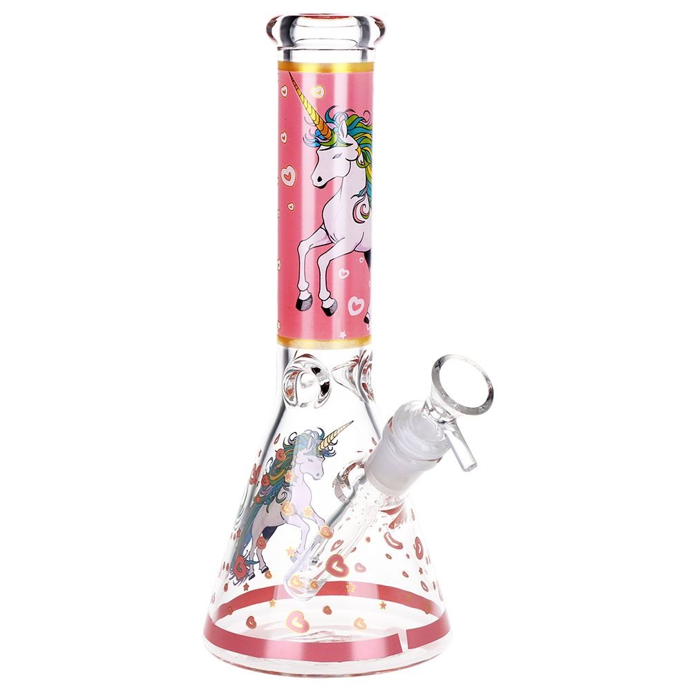 Pink Unicorn Beaker Bong - Glasss Station