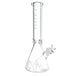 Piranha Logo Clear Beaker Bong - Glasss Station