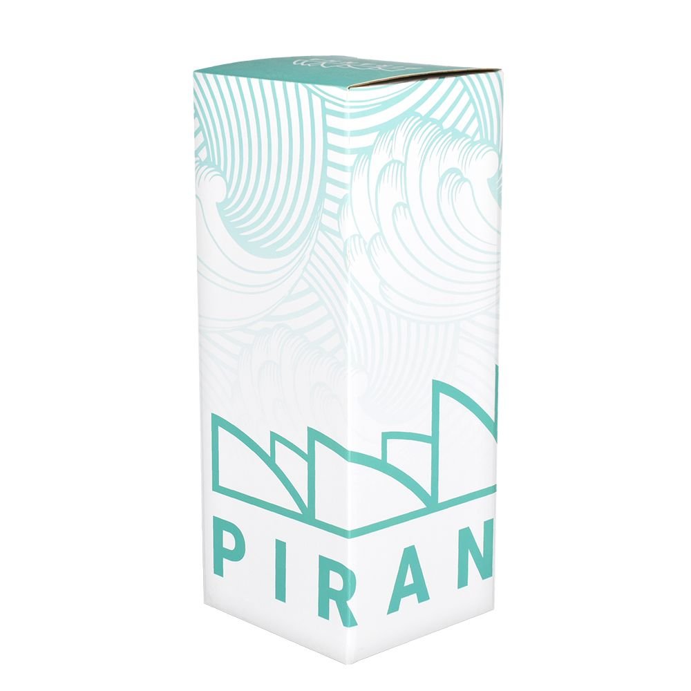 Piranha Logo Clear Beaker Bong - Glasss Station
