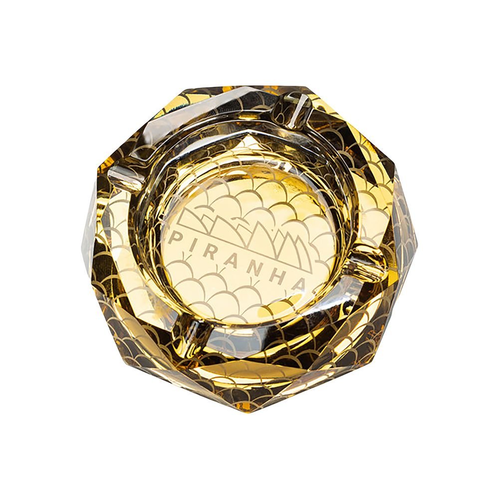 Piranha Scales Octagonal Glass Ashtray - Glasss Station