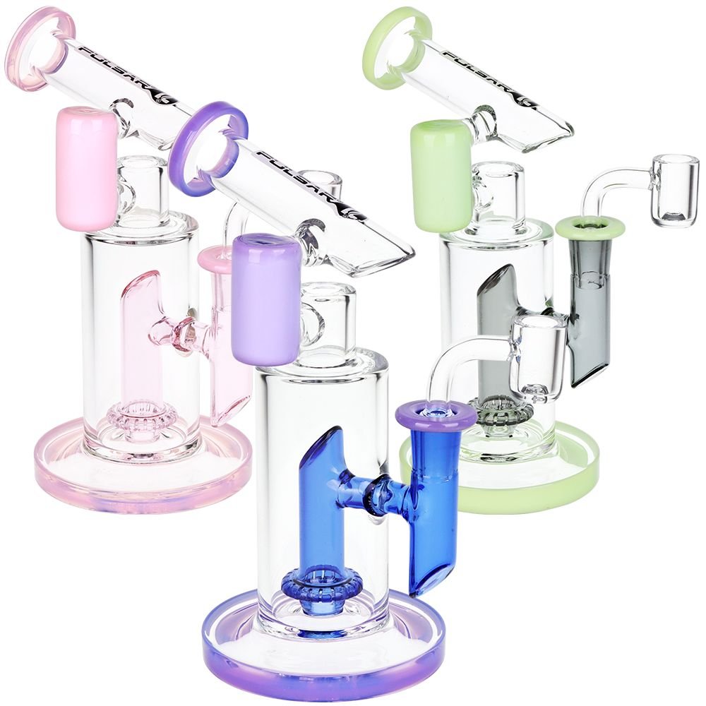 Pulsar Bicolor Fractured Tower Dab Rig - Glasss Station
