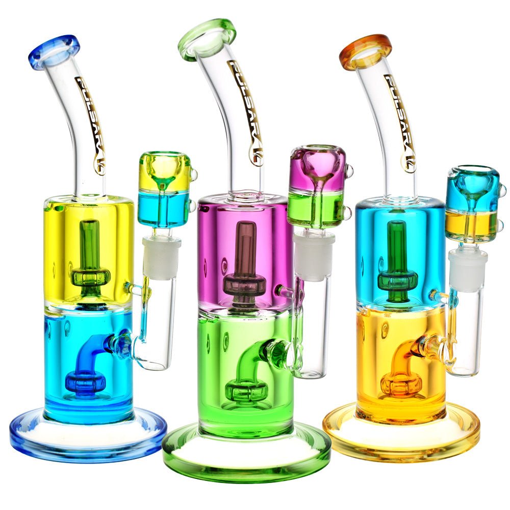 Pulsar Bicolor Glycerin Chugger Water Pipe - Glasss Station