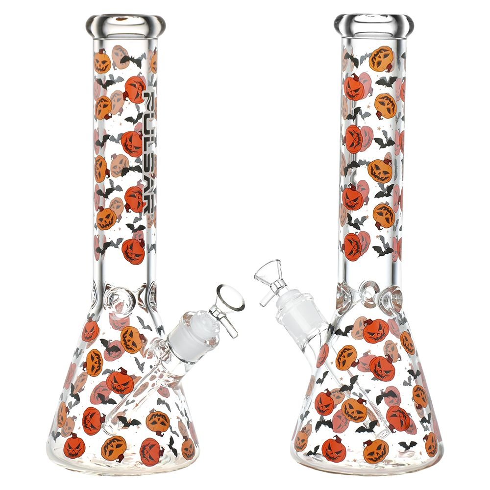 Pulsar Cackling Pumpkins Batty Beaker Bong - Glasss Station