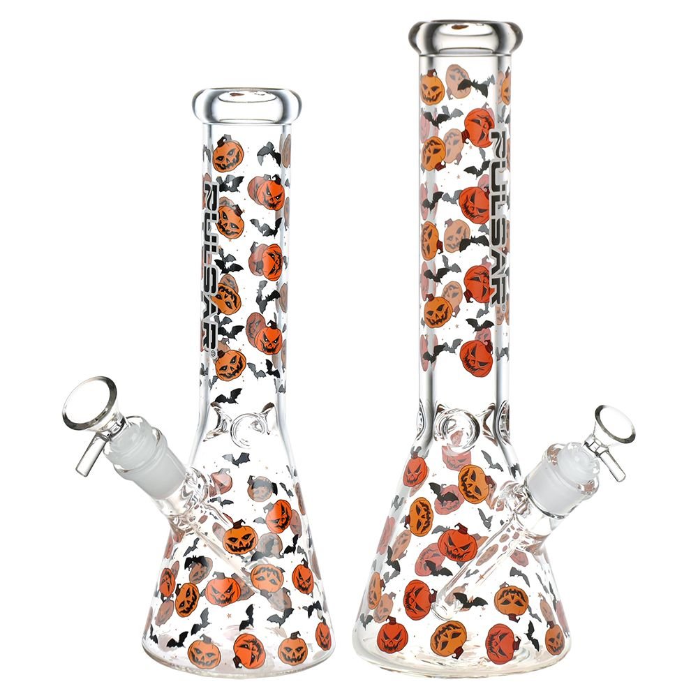 Pulsar Cackling Pumpkins Batty Beaker Bong - Glasss Station