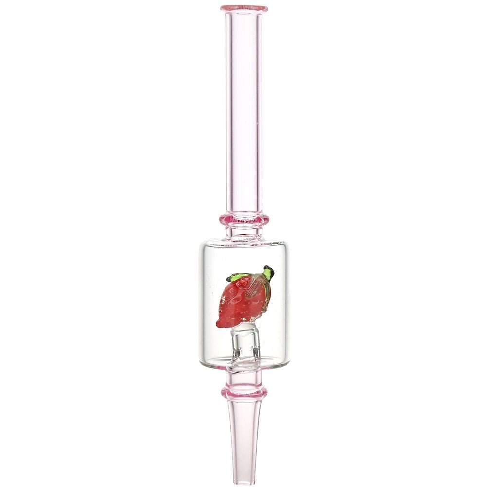 Pulsar Fruit Series Strawberry Cough Glow In The Dark Dab Rig Kit - Glasss Station