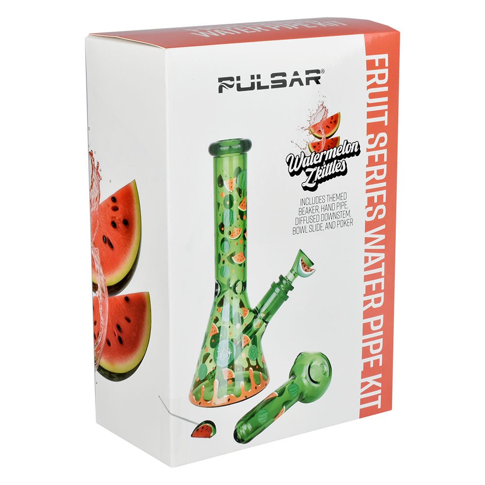 Pulsar Fruit Series Watermelon Zkittles Bong Set - Glasss Station