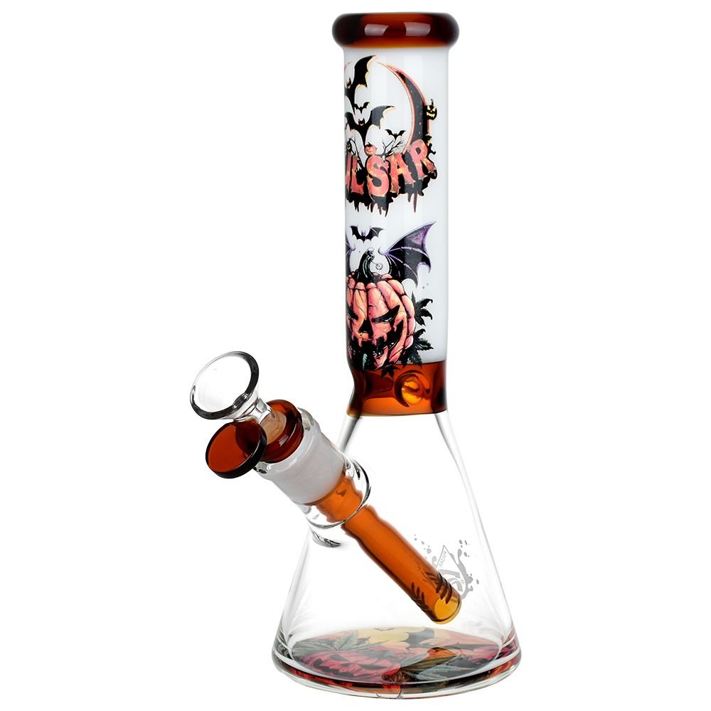 Pulsar Halloween Scene Beaker Bong - Glasss Station