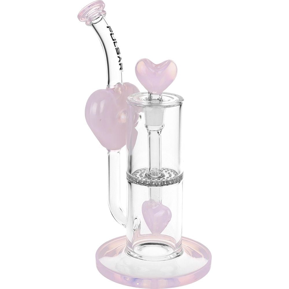 Pulsar Hearts on Hearts Recycler Water Pipe - Glasss Station