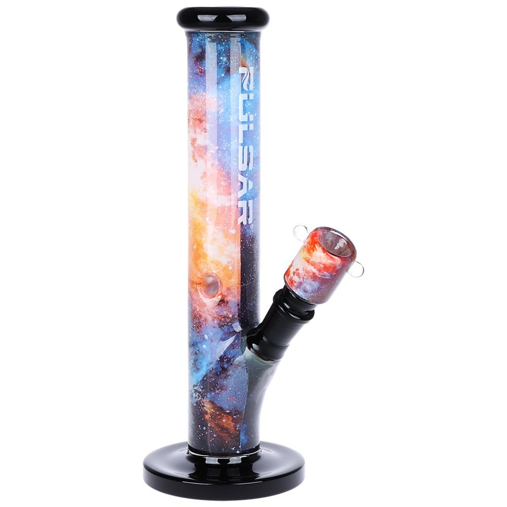 Pulsar Inside Print Straight Tube Water Pipe - Glasss Station
