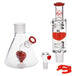 Pulsar Love Heart Beat Glycerin Beaker Pipe - Glasss Station