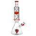 Pulsar Love Heart Beat Glycerin Beaker Pipe - Glasss Station
