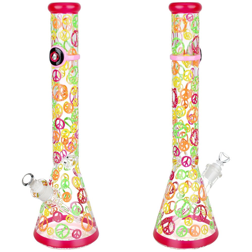 Pulsar Peacekeeper Glow In The Dark Beaker Water Pipe - Glasss Station