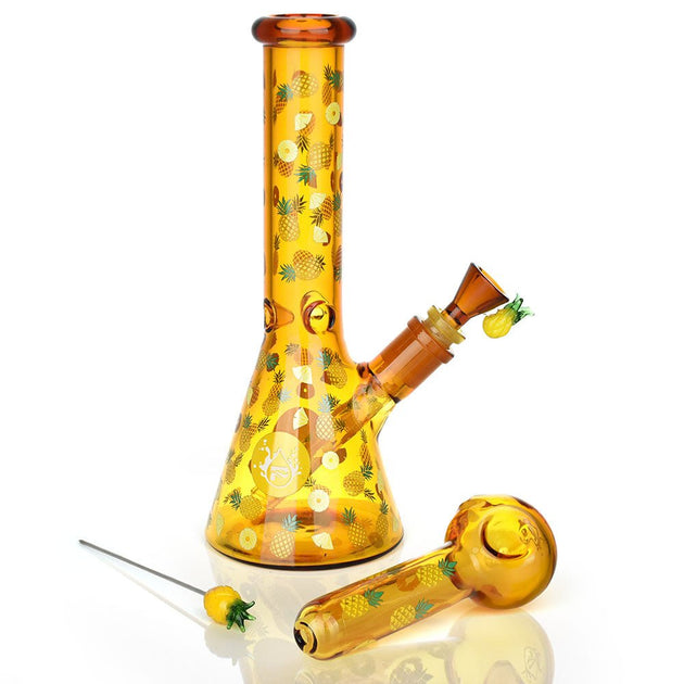 Pulsar Pineapple Express Herb Pipe Glow Duo - Glasss Station