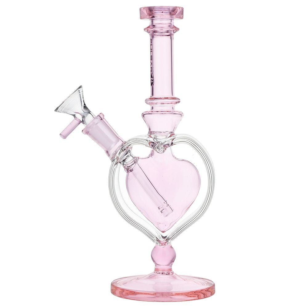 Pulsar Pink Heart Chalice Water Pipe - Glasss Station